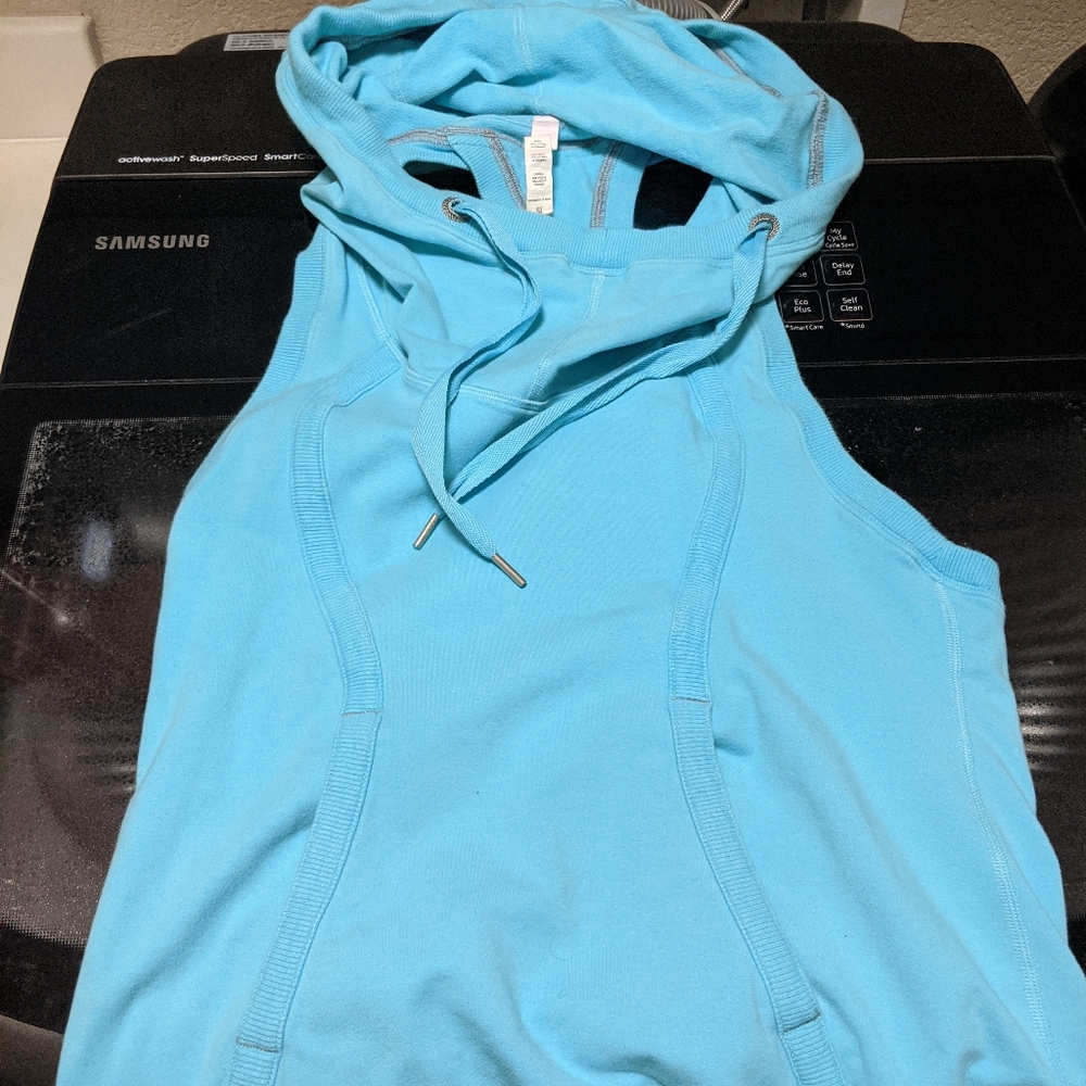 Lululemon Hooded Razorback Sweat Tank Top